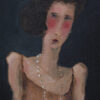 oil painting Lady in Theatre