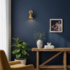 Mockup of In Your Arms, I Rest is an original romantic figurative painting capturing tenderness, emotional intimacy