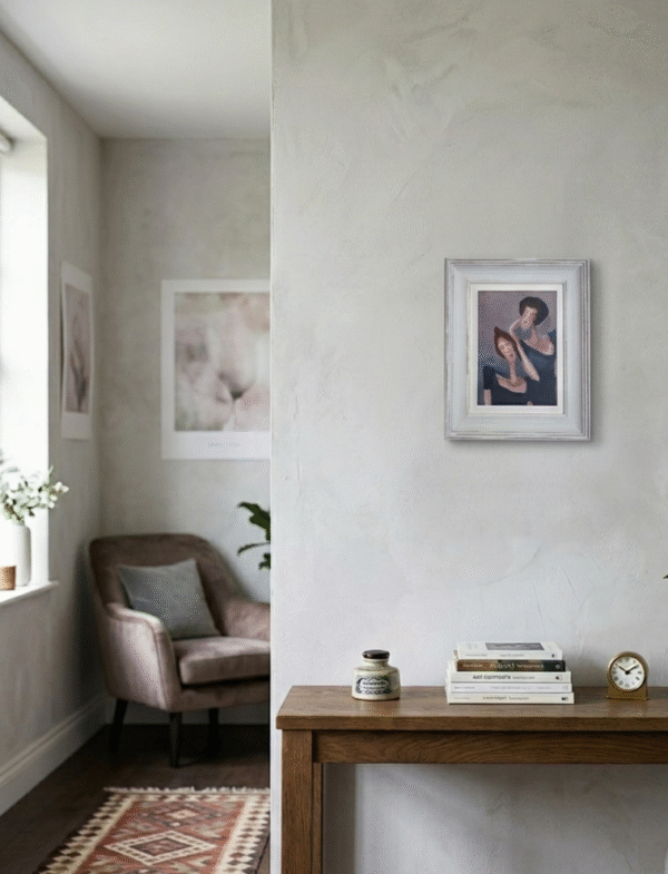 Listening Together is an original contemporary figurative painting