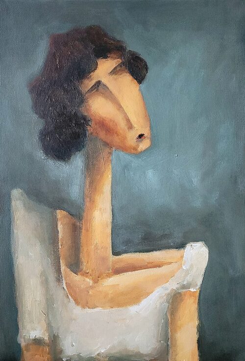 The Listener contemporary portrait
