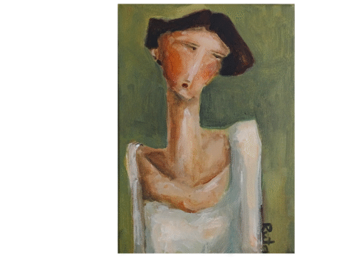 The Inner View original figurative painting by Ruta