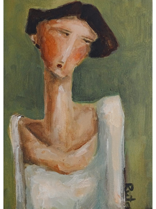 The Inner View original figurative painting by Ruta